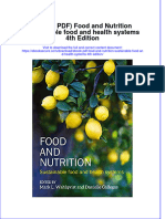 Instant Download Ebook PDF Food and Nutrition Sustainable Food and Health Systems 4th Edition PDF Scribd