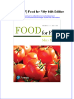 Instant Download Ebook PDF Food For Fifty 14th Edition PDF Scribd