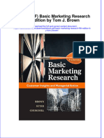 Instant Download Ebook PDF Basic Marketing Research 9th Edition by Tom J Brown PDF Scribd