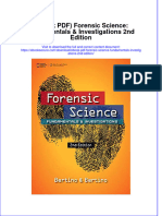 Instant Download Ebook PDF Forensic Science Fundamentals Investigations 2nd Edition PDF Scribd