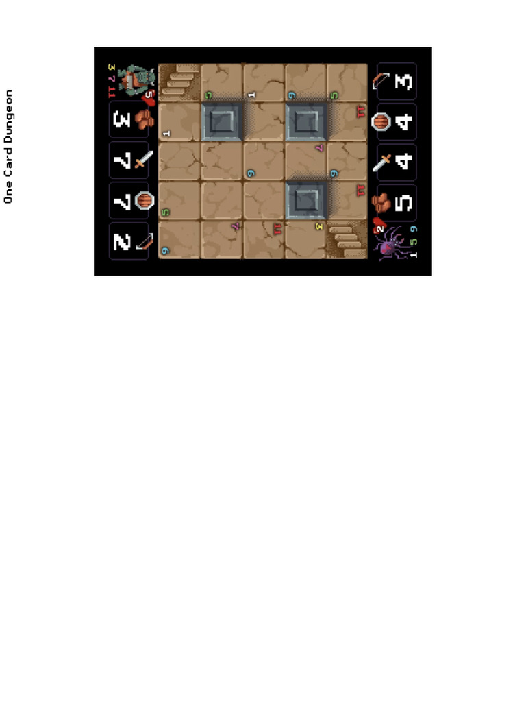 One Card Dungeon Print N Play