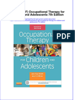 Full Download Ebook Ebook PDF Occupational Therapy For Children and Adolescents 7th Edition PDF