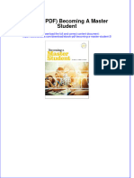 Instant Download Ebook PDF Becoming A Master Student 2 PDF Scribd