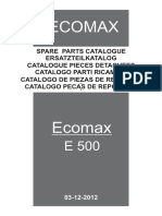 Catalogo de Peças Ecomax 500
