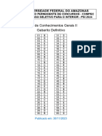 Gabarito Definitivo Ufam Psi 2024 Prova2