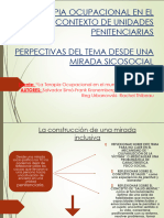 Terapia Ocupacional en El Contexto de Unidades Penitenciarias, Perpectivas Del Tema Desde Una Mirada Sicosocial