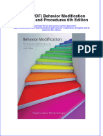 Instant Download Ebook PDF Behavior Modification Principles and Procedures 6th Edition PDF Scribd