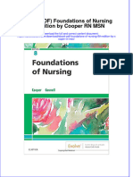 Instant Download Ebook PDF Foundations of Nursing 8th Edition by Cooper RN MSN PDF Scribd
