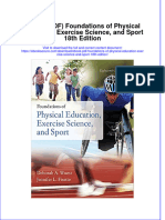 Instant Download Ebook PDF Foundations of Physical Education Exercise Science and Sport 18th Edition PDF Scribd
