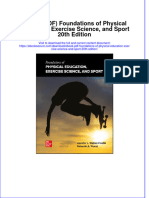 Instant Download Ebook PDF Foundations of Physical Education Exercise Science and Sport 20th Edition PDF Scribd