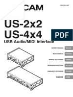 US-2x2 US-4x4: USB Audio/MIDI Interface