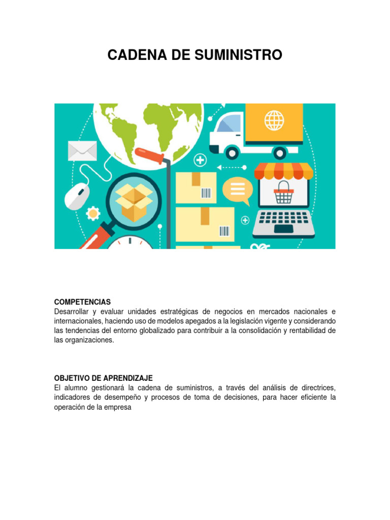 Diseño y Gestión de Cadenas de Suministro | PDF | Cadena de valor ...