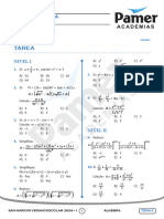 Álgebra - Verano Escolar - 1 Tarea