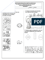 Prueba Diagnostica de Sociales Grado 1°-2024