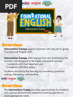 Intervention Camp Foundational English