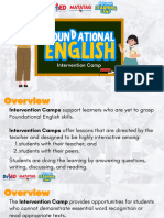 Intervention Camp Foundational English