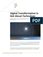 Digital Transformation Is Not About Technology