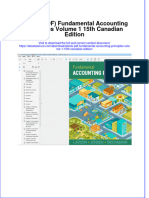Instant Download Ebook PDF Fundamental Accounting Principles Volume 1 15th Canadian Edition PDF Scribd