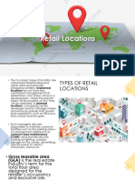 Retail Locations: Prepared By: Cheryl Y. Dulay