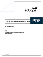 Gce As Marking Scheme: SUMMER 2022