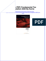 Instant Download Ebook PDF Fundamental Tax Legislation 2020 by Kerrie 2 PDF Scribd