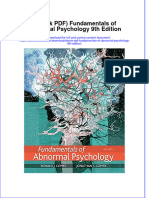 Instant Download Ebook PDF Fundamentals of Abnormal Psychology 9th Edition PDF Scribd