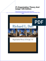 Full Download Ebook Ebook PDF Organization Theory and Design 12th Edition PDF