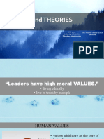 VALUES and THEORIES - Buquel