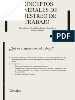 Conceptos Generales de Muestreo de Trabajo