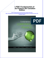 Instant Download Ebook PDF Fundamentals of Corporate Finance 5th Canadian Edition PDF Scribd