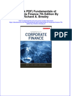 Instant Download Ebook PDF Fundamentals of Corporate Finance 7th Edition by Richard A Brealey 2 PDF Scribd