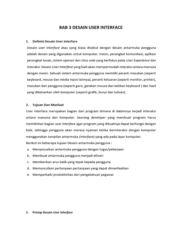 Desain Antarmuka Pengguna Interaktif | PDF