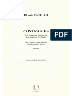 Ricardo Castillo - CONSTRASTES, para Cuarteto de Maderas (1946) (Score)