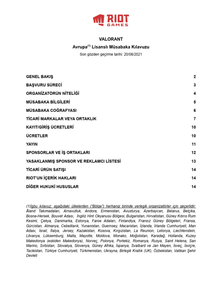 TR 200821 VALORANT Guidelines | PDF