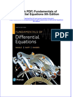 Instant Download Ebook PDF Fundamentals of Differential Equations 9th Edition PDF Scribd