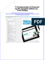 Instant Download Ebook PDF Fundamentals of Financial Accounting 4th Canadian Edition by Fred Phillips PDF Scribd