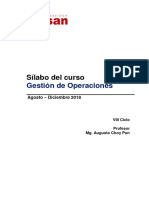 Gestión de Operaciones [Silabo-2018-2]