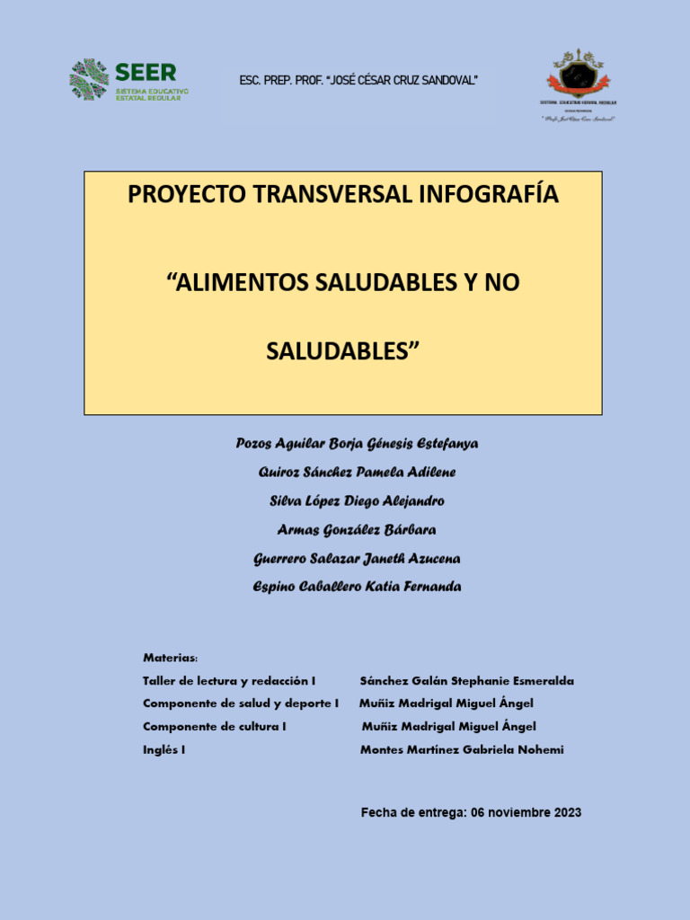 Infografia Alimentos Pdf