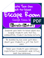 Escape Room: Create Your Own Back-to-School Google Form by