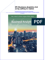 Ebook PDF Business Analytics 3rd Edition by Jeffrey D Camm PDF