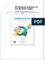 Ebook PDF Business Analytics 1st Edition by Sanjiv Jaggia PDF