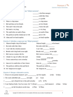 Subject and Object Pronoun Various Worksheets