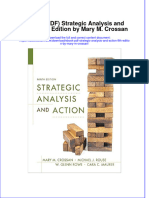 Ebook PDF Strategic Analysis and Action 9th Edition by Mary M Crossan PDF
