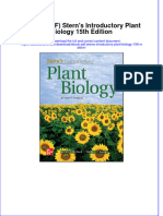 Ebook PDF Sterns Introductory Plant Biology 15th Edition PDF