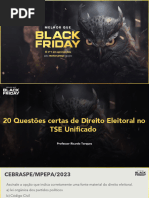 20 Questões Certas de Direito Eleitoral No TSE Unificado 08 11