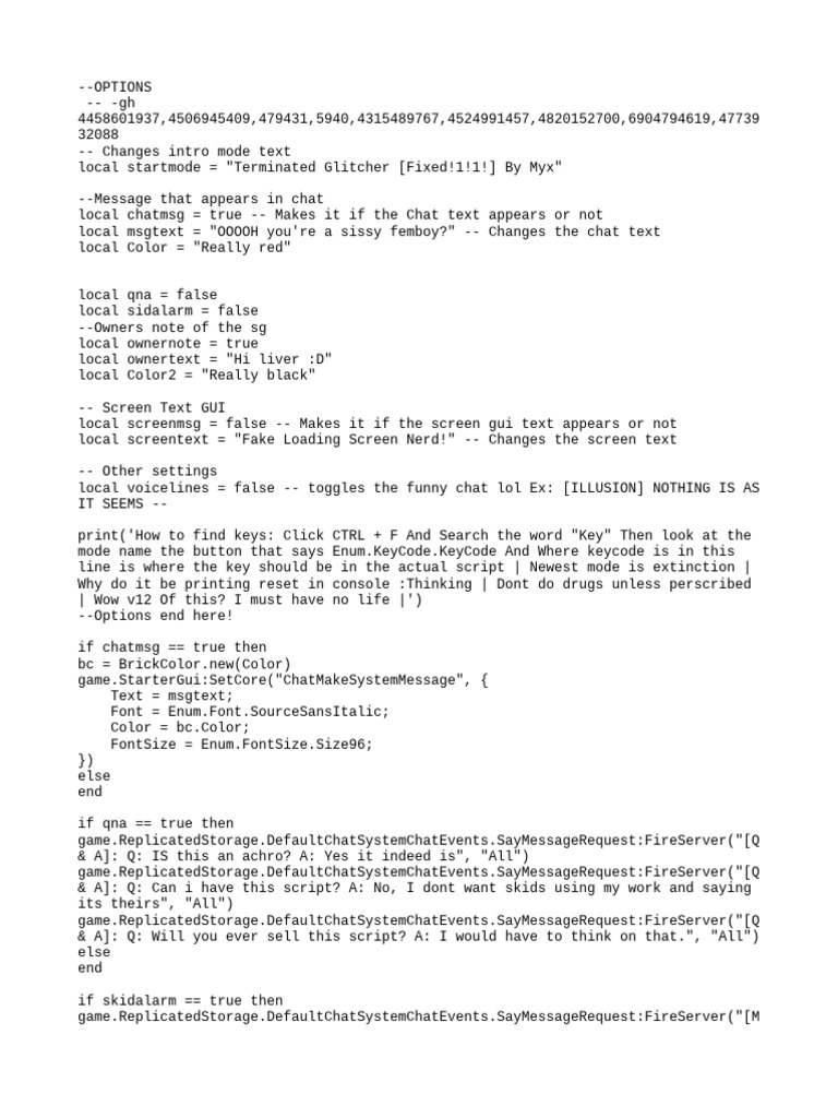 Roblox Script Configuration Guide | PDF | Function (Mathematics) | Rgb ...