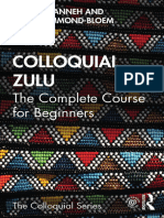 Colloquial Zulu Colloquial Series 1nbsped 0415837170 9780415837170 Compress