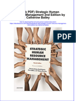 Ebook PDF Strategic Human Resource Management 2nd Edition by Catherine Bailey PDF