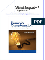 Ebook PDF Strategic Compensation A Human Resource Management Approach 9th PDF