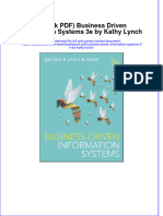 Ebook PDF Business Driven Information Systems 3e by Kathy Lynch PDF